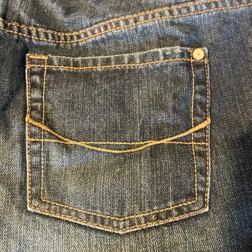 Bullhead women's denim mini skirt size 5 frayed hem jean skirt festival Y2K